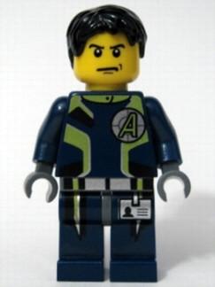 LEGO Minifigure-Agent Chase - Single-sided Head-Agents-AGT001A-Creative Brick Builders